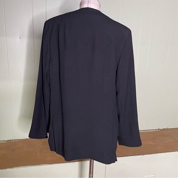 Spanx L The Perfect Collarless Oversized Blazer Ponte 1-Button Jacket‎ Womens - Picture 4 of 8